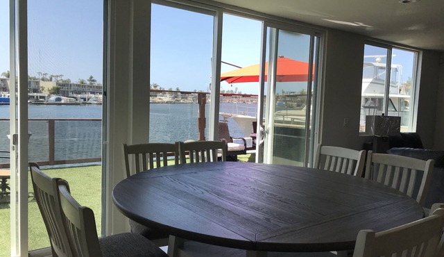 Huntington Harbor, One story 4 BR and 4 BR waterfront with open view
