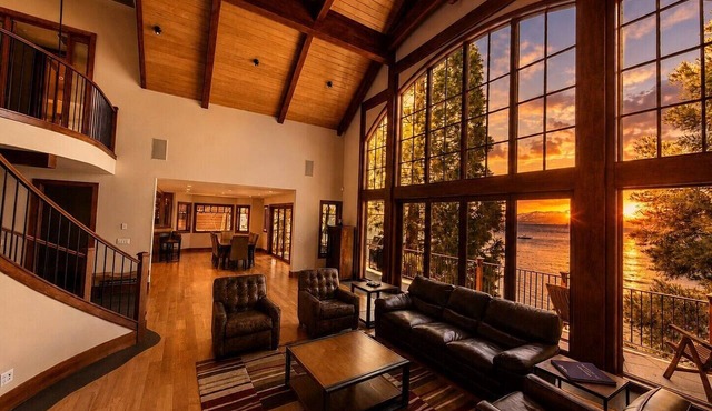 Luxury Lakefront Marla Bay Home | Private Beach | Lake Tahoe Views (ZC636)