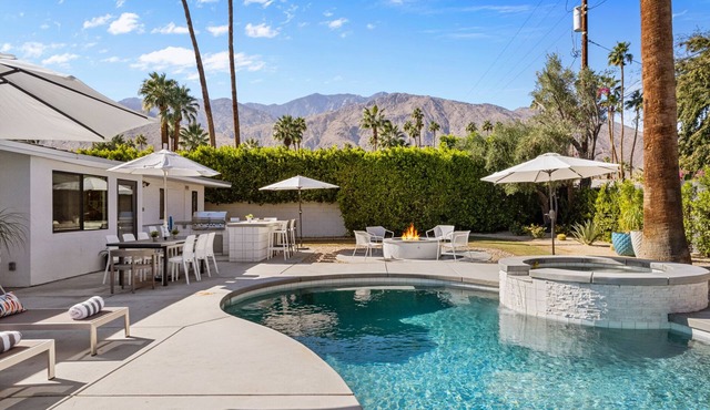 Luxury Palm Springs Getaway/Pool/Spa/Fire-Pit/4 bedroom/3 bath/South PS