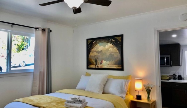 Minimalist Living 1BR In-Law AC Unit with Private Washer & Dryer