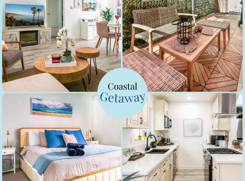 Modern Coastal 1BR w King Bed & EV and Just Steps Away to the Shore!