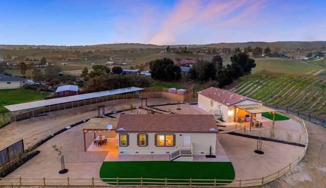 Near Tasting Rooms + Outdoor Dining + Views | Sip and Stay at Vahali Vineyards