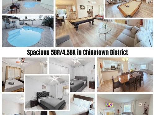 NEW 5BR Home Pool BBQ 8 min to Strip