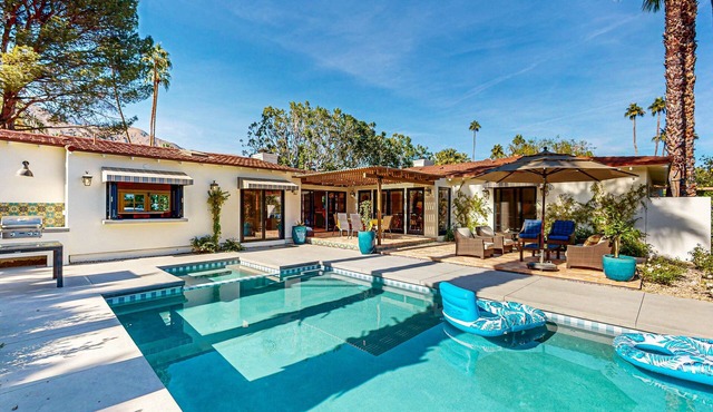 New, Spanish Colonial Revival Estate Dog FriendlY with Pool, Pickleball