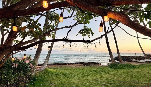 Oceanfront 2BR/2BA Home · 2 Kings, Fast WiFi, AC, BBQ & Fire Pit in Ewa Beach