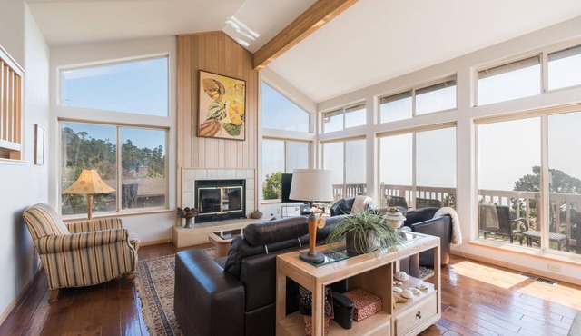Pet-Friendly Home on Lodge Hill in Cambria Offers the Best Ocean Views!