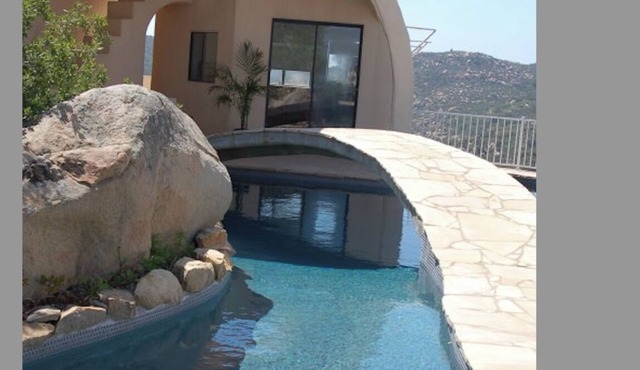 Private Mountaintop Retreat with Lagoon Pool in Jamul