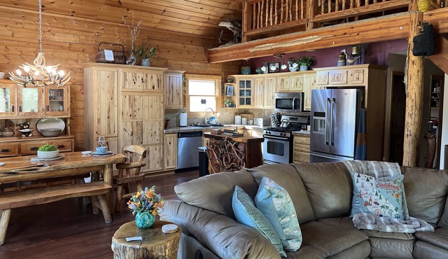 Secluded Log Cabin in the Sequoia National Forest