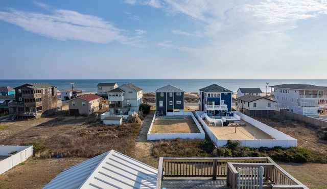 Semi-Oceanfront, Ocean Views! 225ft to Beach! -Pool, Hot Tub,Pool Table,Dogs OK! in Kitty Hawk