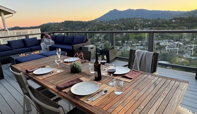 Skyline Views Retreat – 2BR + Office San Rafael Escape with AC