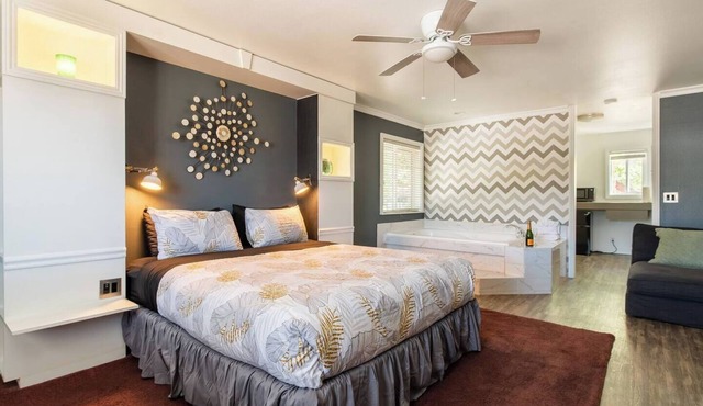 "Sleepover" Hotel Suite with AC/Heating & Indoor Jetted Tub