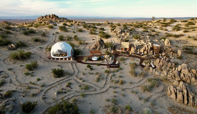Stunning Geo Dome with Joshua Tree vibes