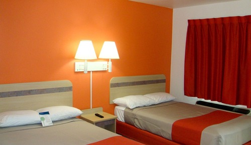 Standard Room, 2 Double Beds, Smoking, Refrigerator & Microwave