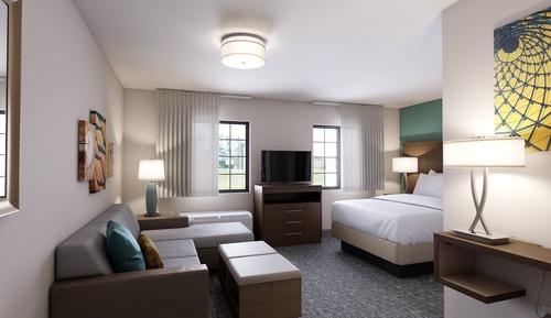 Studio Suite, 1 Queen Bed, Accessible Bathtub, Kitchen (Mobility)