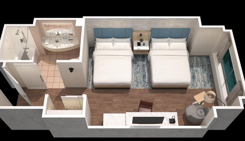 Room, 2 Queen Beds, City View