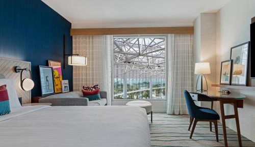 King Room with Sofa Bed and Atrium View