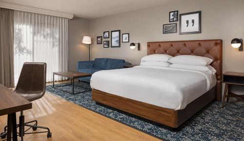 Deluxe Guest room, 1 King, Sofa bed, Patio