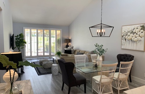 Palm Desert Condo | Chic Desert Villa at Palm Valley CC! South Facing!