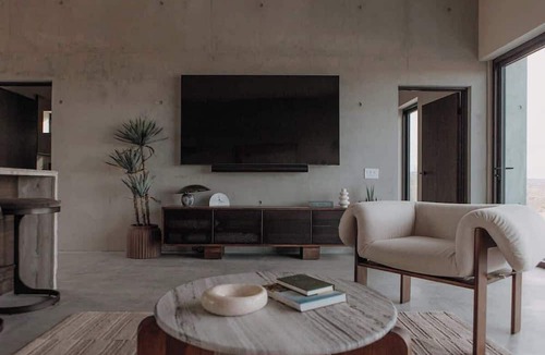 Panorama Heights House | The Mark Concrete Retreat with Views & Hot Tub
