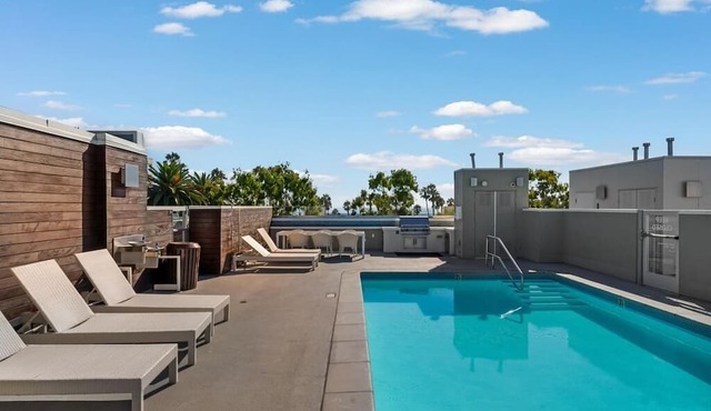 Ocean Jasper - Ocean View Rooftop Pool Private Access 2BR Santa Monica
